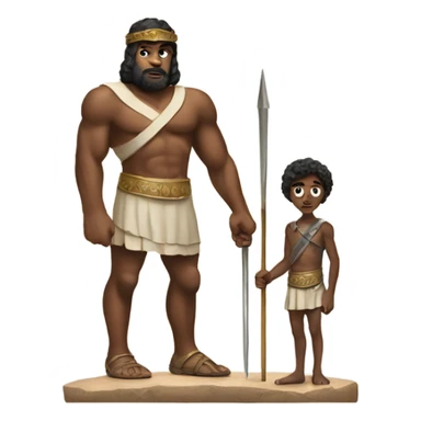 David and Goliath sticker