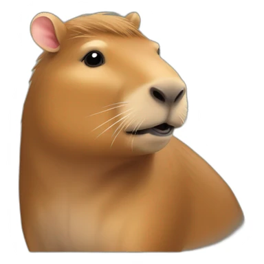 Capybara sur cheval sticker