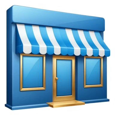 Emoji for an e-commerce marketplace: a web storefront, digital shop, or online shopping symbol. sticker