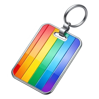 Rainbow price tag sticker