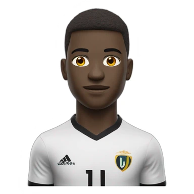 Vinicius portrait realistic 3d football player sticker