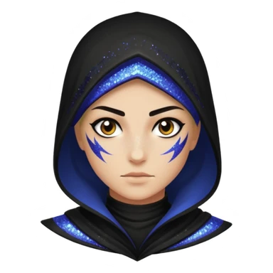 Glitter assassin sticker