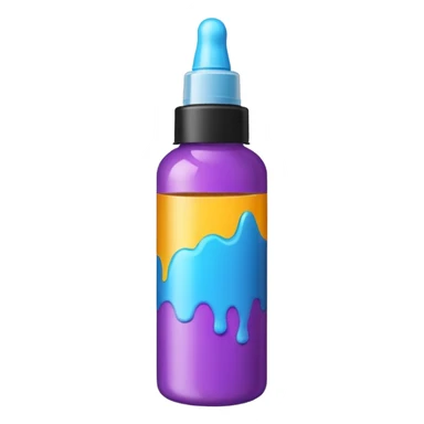 Hair dye vottle sticker