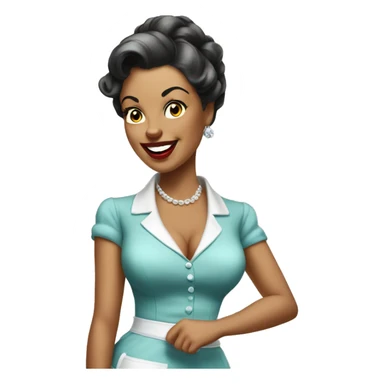 Pinup housewife  sticker
