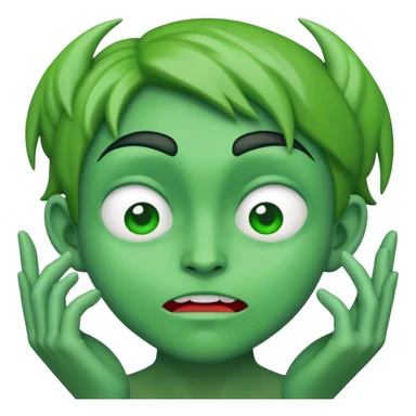 Green with jealousy  sticker