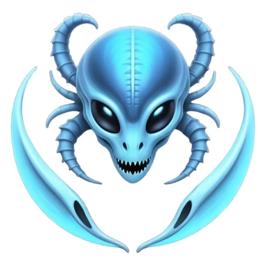 Abstract Xenomorph-Lunala-ET-hybrid-fantasy-creature sticker