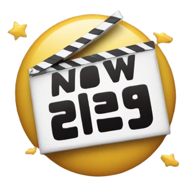 A sign that says now playing in theaters everywhere sticker