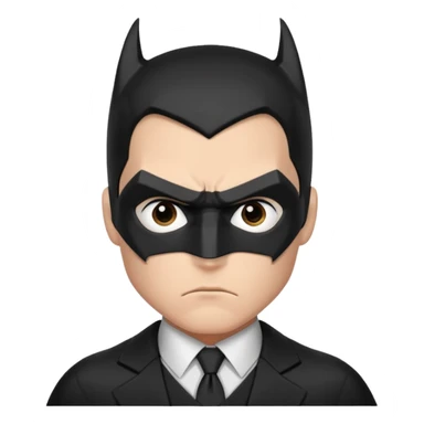 batman character face only younger sticker