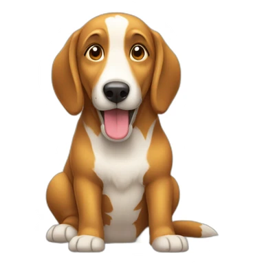 Une bière qui boit un chien sticker