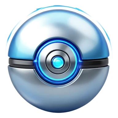 Mega Pokémon ball with energy effects sticker