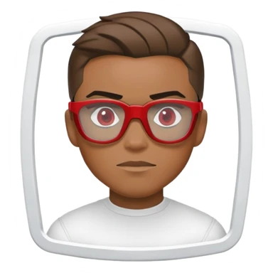 sam wilson, white frame red safety glasses from  from captain america: civil war sticker