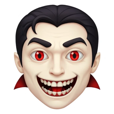 half man half vamp mirrored sticker