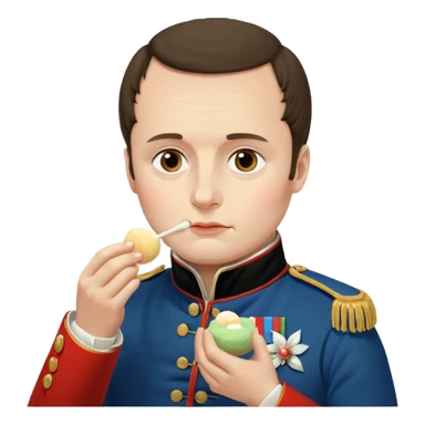 Napoleon Bonaparte ăn mochi sticker
