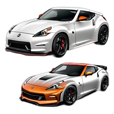 mix Nissan 370z Nismo et Corvette C6 ZR1 sticker