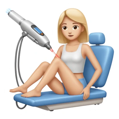 laser hair removal treatment  sticker