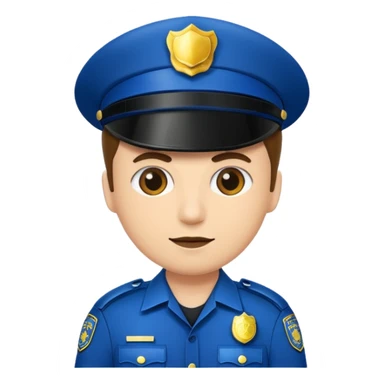 fancy police officer sticker