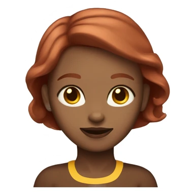 cherry red hair pale woman with Burmese chocolate brown cat with yellow eyes sticker