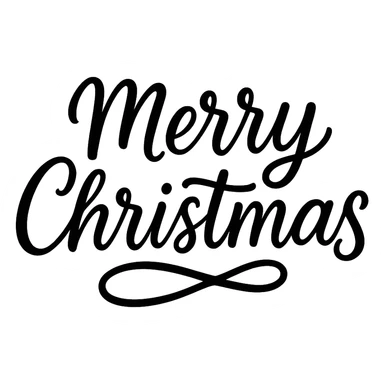 Merry Christmas  text , remove background sticker