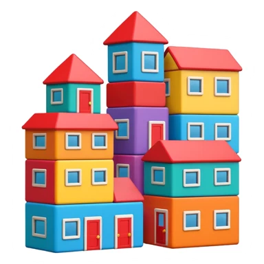 Toy Block Homes sticker