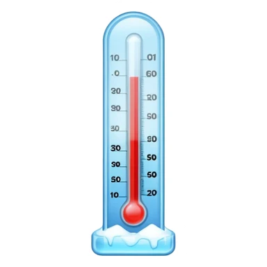 cold ice thermometer sticker