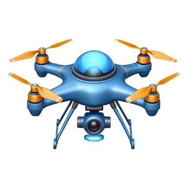 space explorer drone object icon, small futuristic drone with camera lens, glowing blue lights, sci-fi metal body, antenna details, 3D cartoon, mobile game icon style, centered, clean background, soft shadow, no text, no watermark
 
 sticker