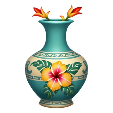 Hawaian florero sticker