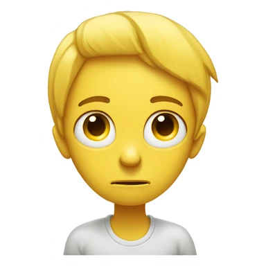 Small smile hiding a lot of pain. Struggling inside but trying to smile. hurt. Sad eyes. Simple yellow sticker