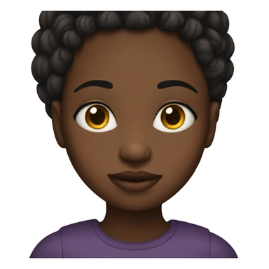 Black girl side eyeing sticker