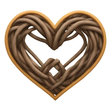 Heart with initials A.P. + M.Q. sticker