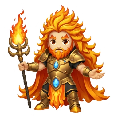 Fire god sticker