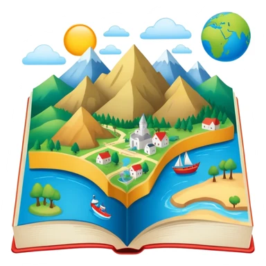 Geography book 6th grade  sticker