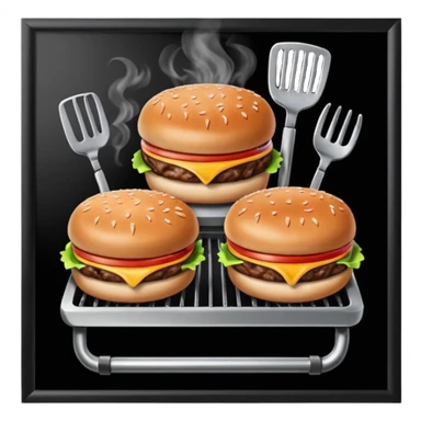 grilling burgers and rib ticklers sticker