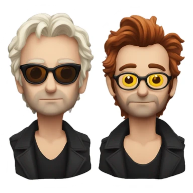 david tennant crowley good omens  sticker