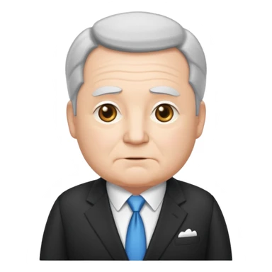 Chibi yaşlı ton ton bir emlak kralı adam sticker