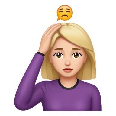 Actress dramatic faint backwards with hand on forehead sticker