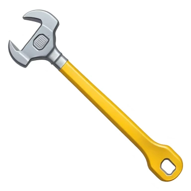 small yellow wrench sticker