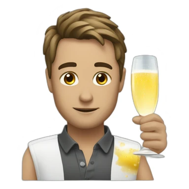 champagne sunday sticker