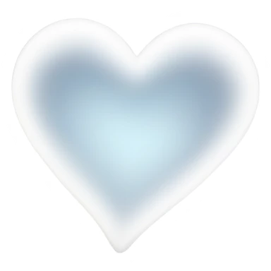 White heart with sparkles  sticker