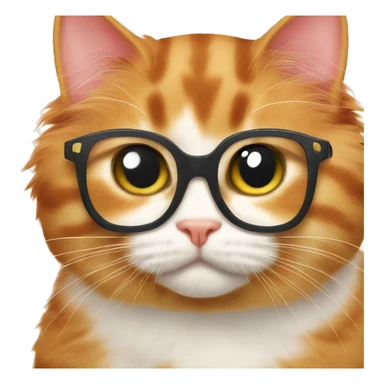 Scotch fold ginger cat kiss tricolour kitty sticker