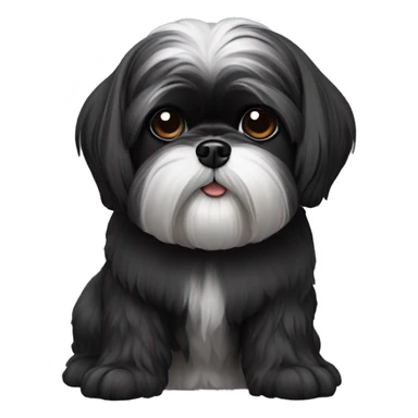 black Shih-Tzu sticker