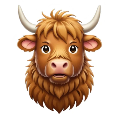 highland cow sticker