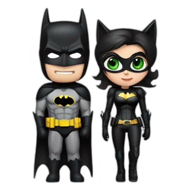 Batman and catwoman sticker