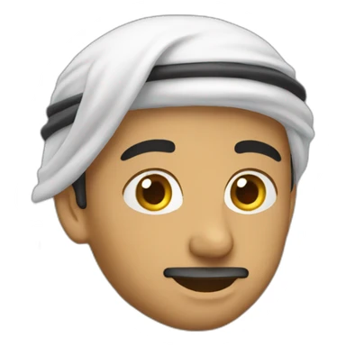 a arab guy using gold sticker