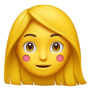 Emoji amarillo mordiéndose la uña (😊+💅)no se esta mordiendo la uña sticker