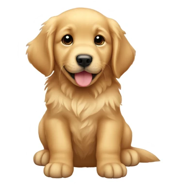 A golden retriever puppy  sticker