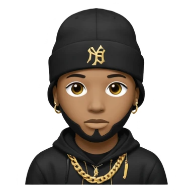 rapper khăn trùm mặt full đen có mũ len hãng MLB
 sticker