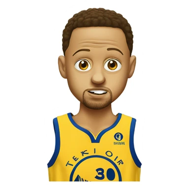 Stephen Curry with boogers coming out of his nose sticker