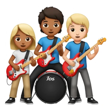 rock player kids sticker
