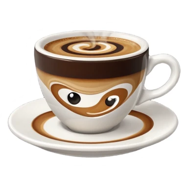 shot of espresso in ceramic sticker