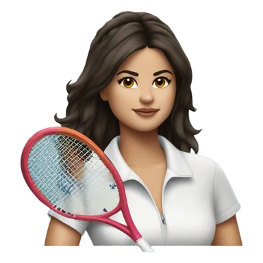 Selena Gomez playing tennis sticker
